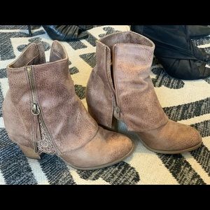 Not Rated Heeled Booties Size 8